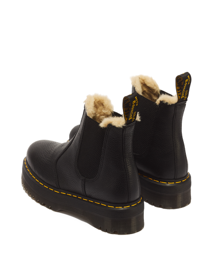 2976 Faux Fur Lined Platform Chelsea Boots - view 6