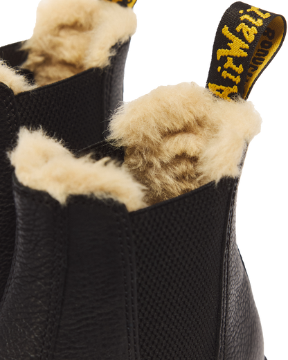 2976 Faux Fur Lined Platform Chelsea Boots - view 3