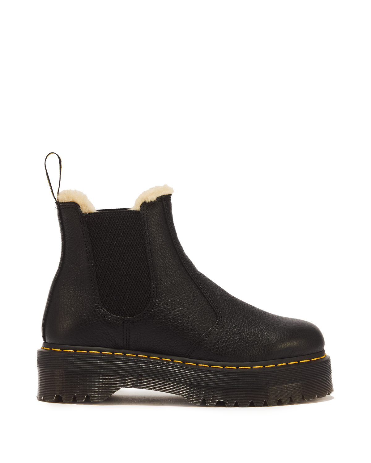 2976 Faux Fur Lined Platform Chelsea Boots - view 1