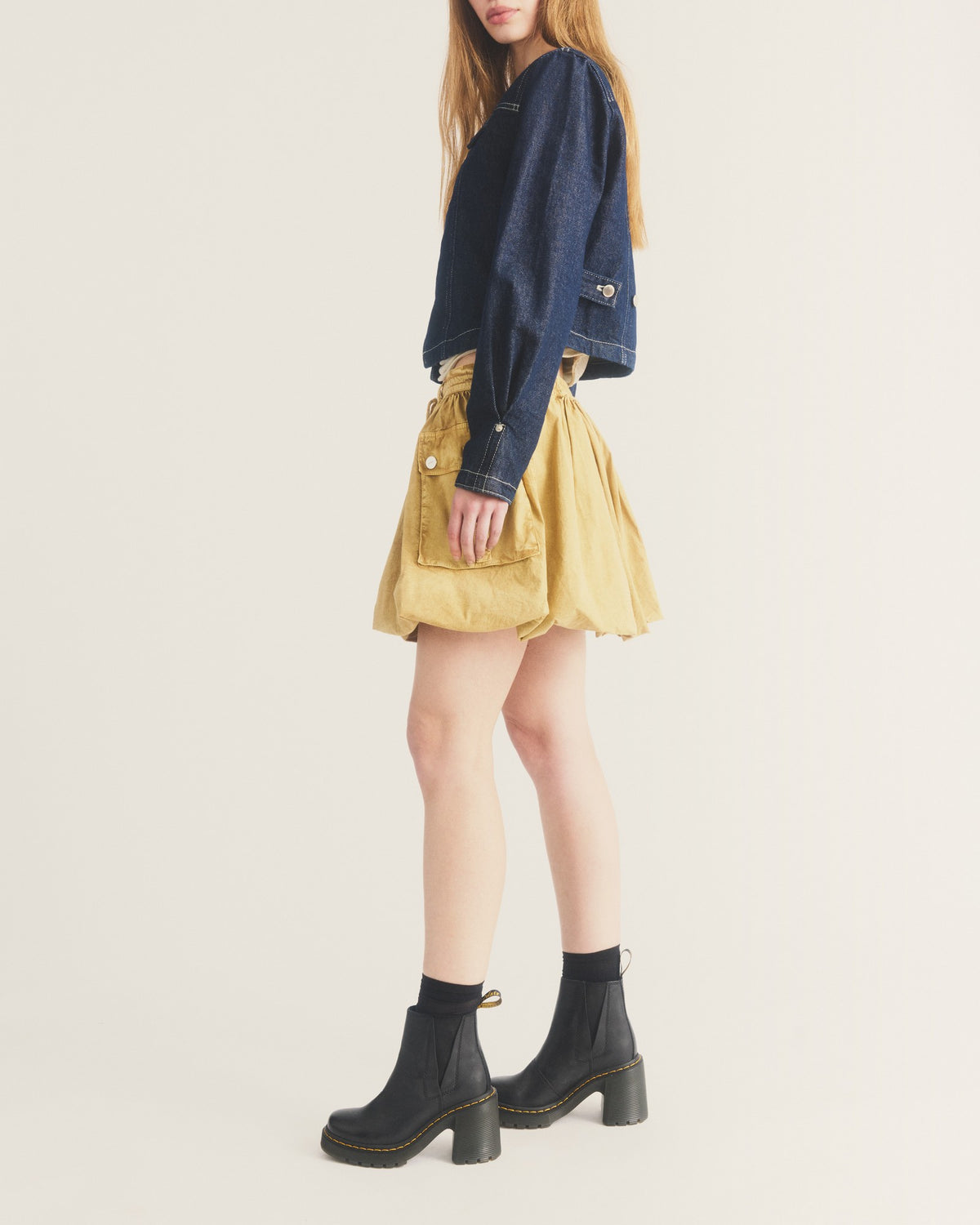 Spence Leather Flared Heel Chelsea Boots - view 2