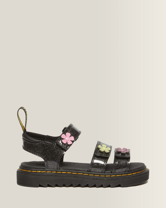 Junior Klaire Coated Glitter Velcro Sandals - view 1