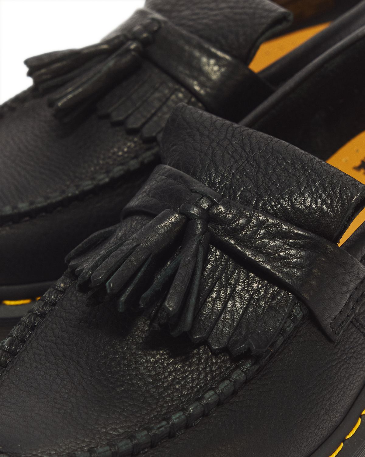 Adrian Yellow Stitch Ambassador Leather Loafers - view 8