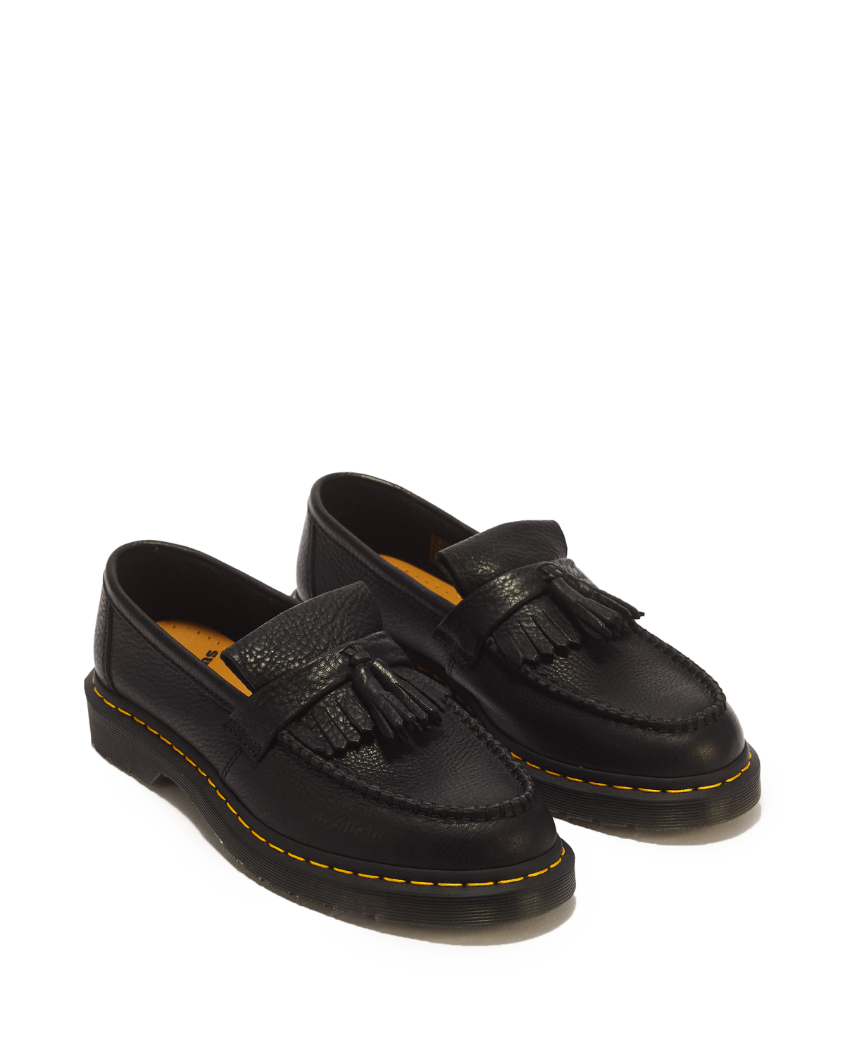 Adrian Yellow Stitch Ambassador Leather Loafers - view 5