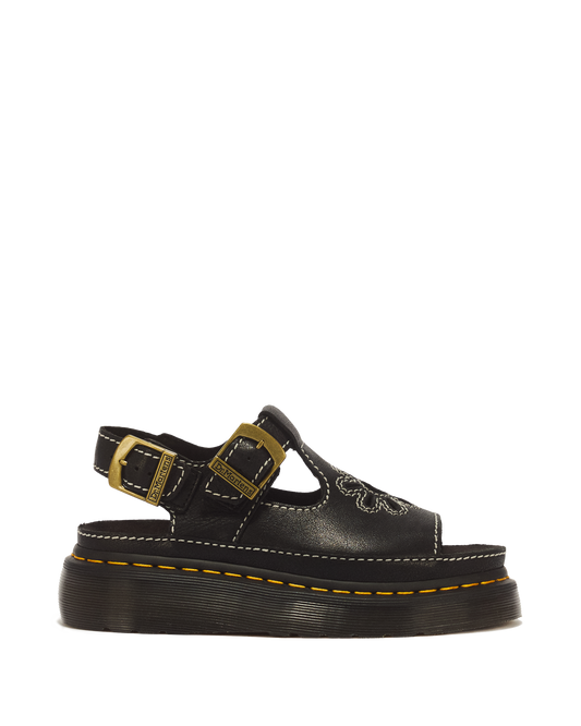 Dunnet Flower Full Grain Leather Sandals - view 1