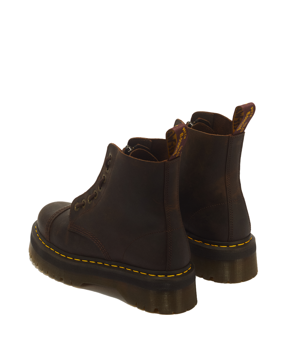 Sinclair Crazy Horse leather platform boots - view 6