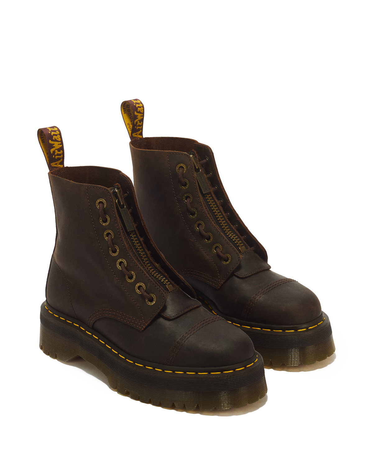 Sinclair Crazy Horse leather platform boots - view 5
