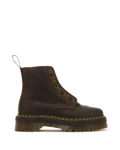 Sinclair Crazy Horse leather platform boots - view 1