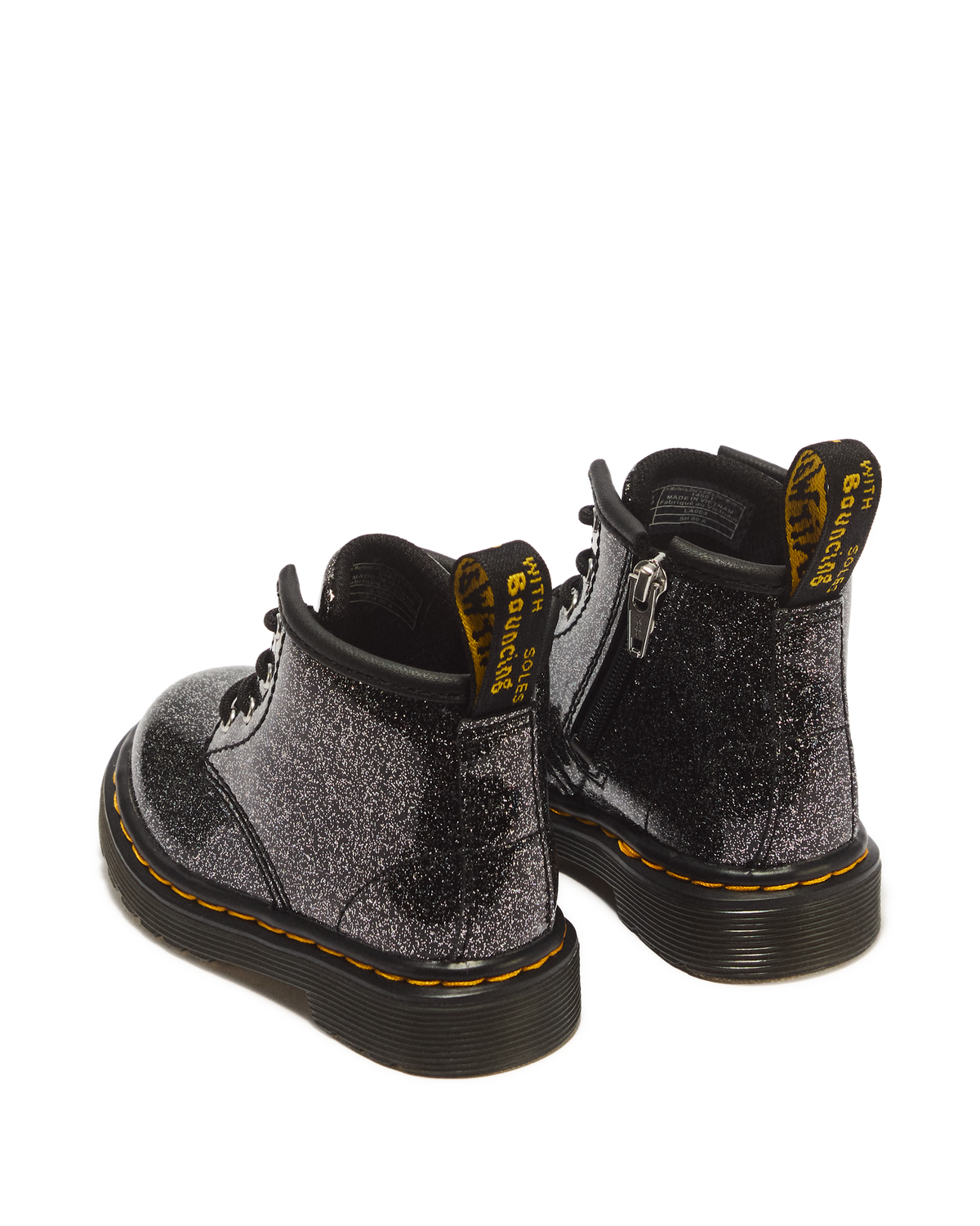 INFANT 1460 GLITTER PATENT LEATHER BOOTS - view 6