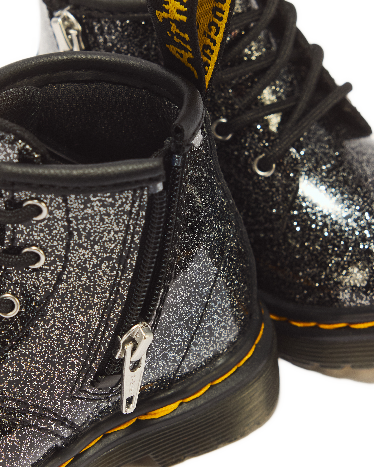 INFANT 1460 GLITTER PATENT LEATHER BOOTS - view 3