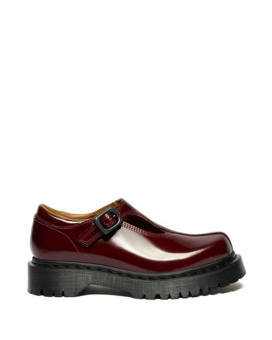 Rejena Mary Jane Lacquered Leather Shoes - view 1