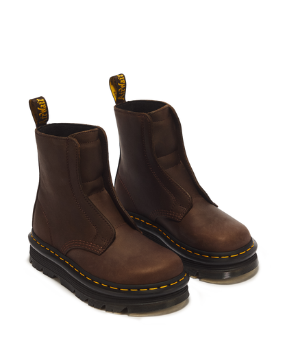 Zebzag Laceless Slip On Leather Boots - view 5