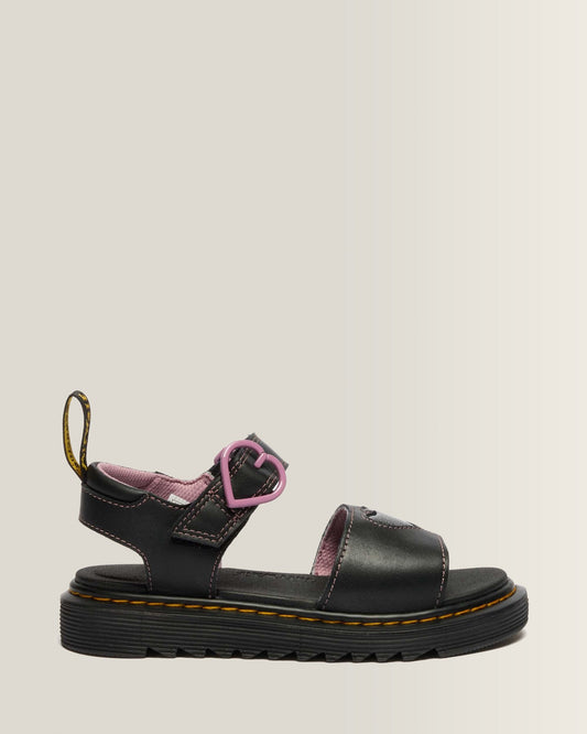 Junior Marlowe II Glitter Heart Leather Strap Shoes - view 1