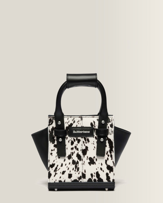 Extra Small Dalmatian Hair On Leather Tote Bag - view 1