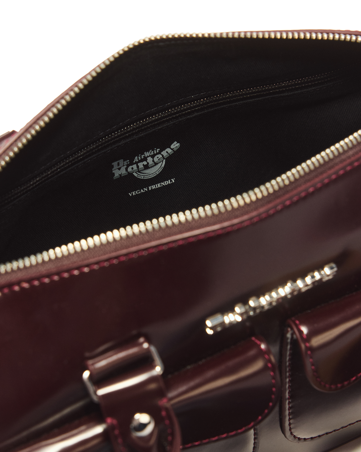 Top Handle Rub Off Leather Bag - view 6