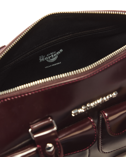 Top Handle Rub Off Leather Bag - view 6