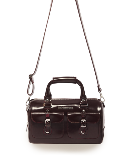 Top Handle Rub Off Leather Bag - view 4