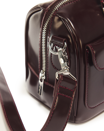Top Handle Rub Off Leather Bag - view 3