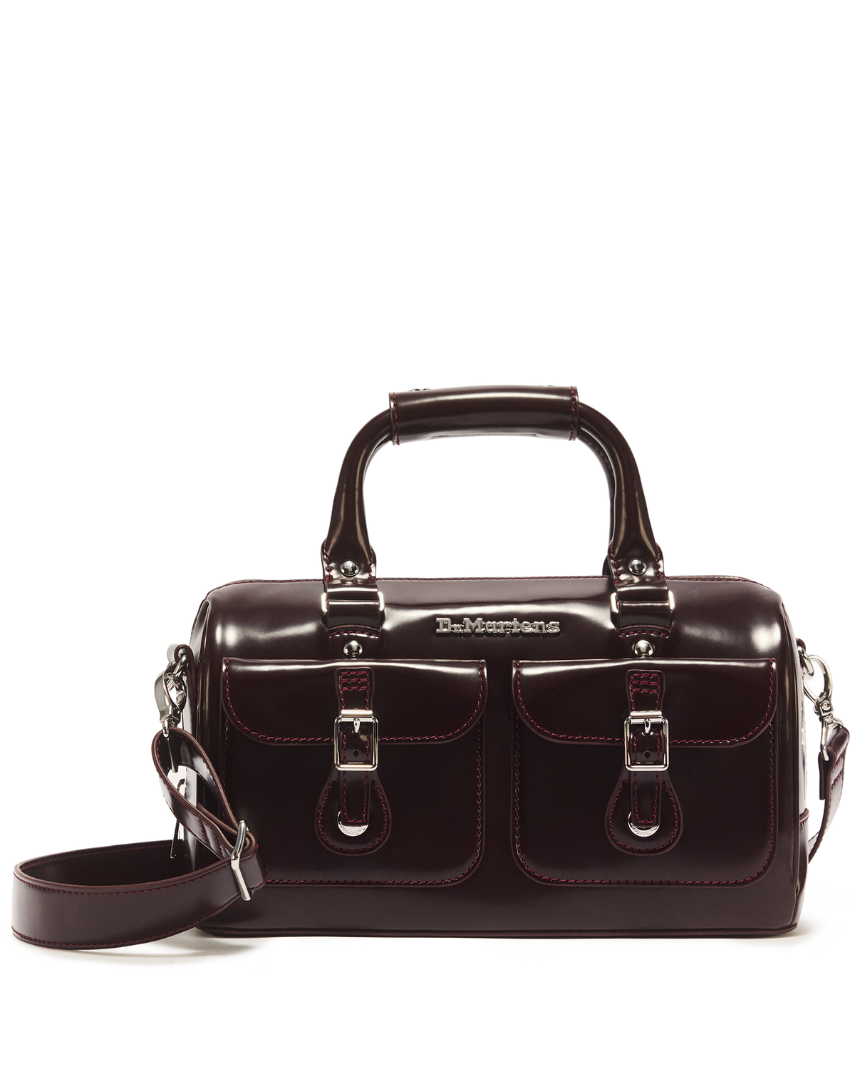 Top Handle Rub Off Leather Bag - view 1