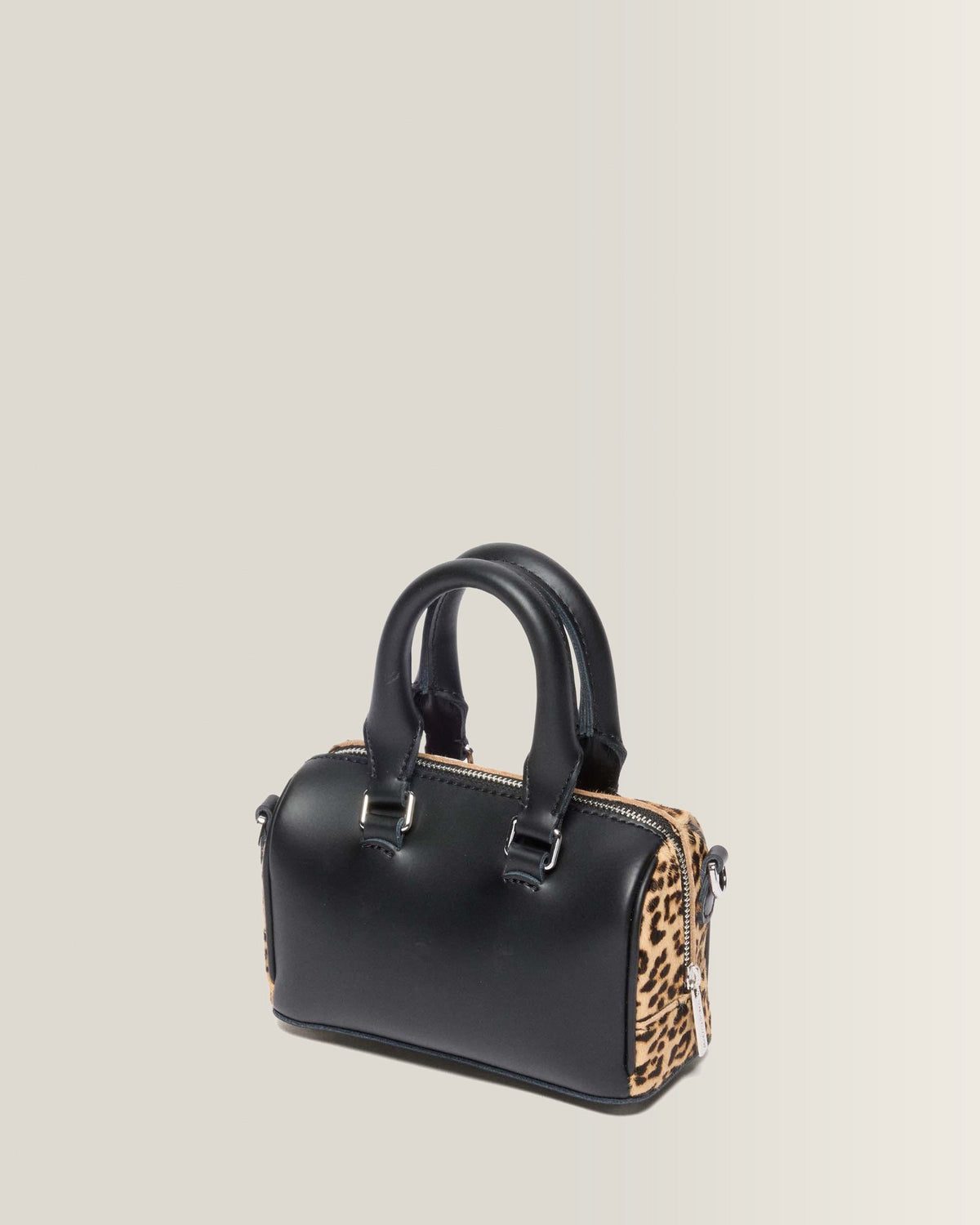 Mini Top Handle Leopard Print Bag - view 7