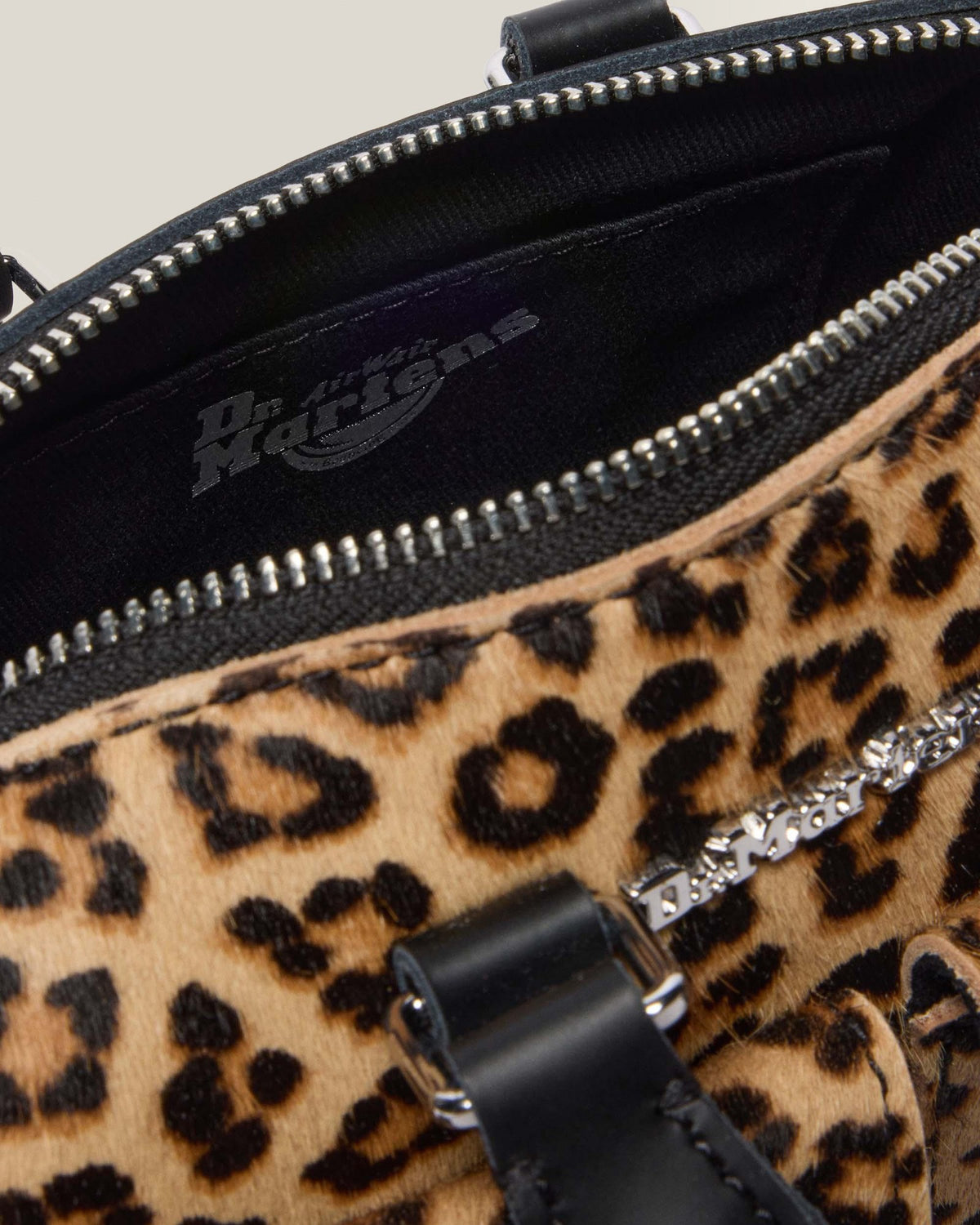 Mini Top Handle Leopard Print Bag - view 6