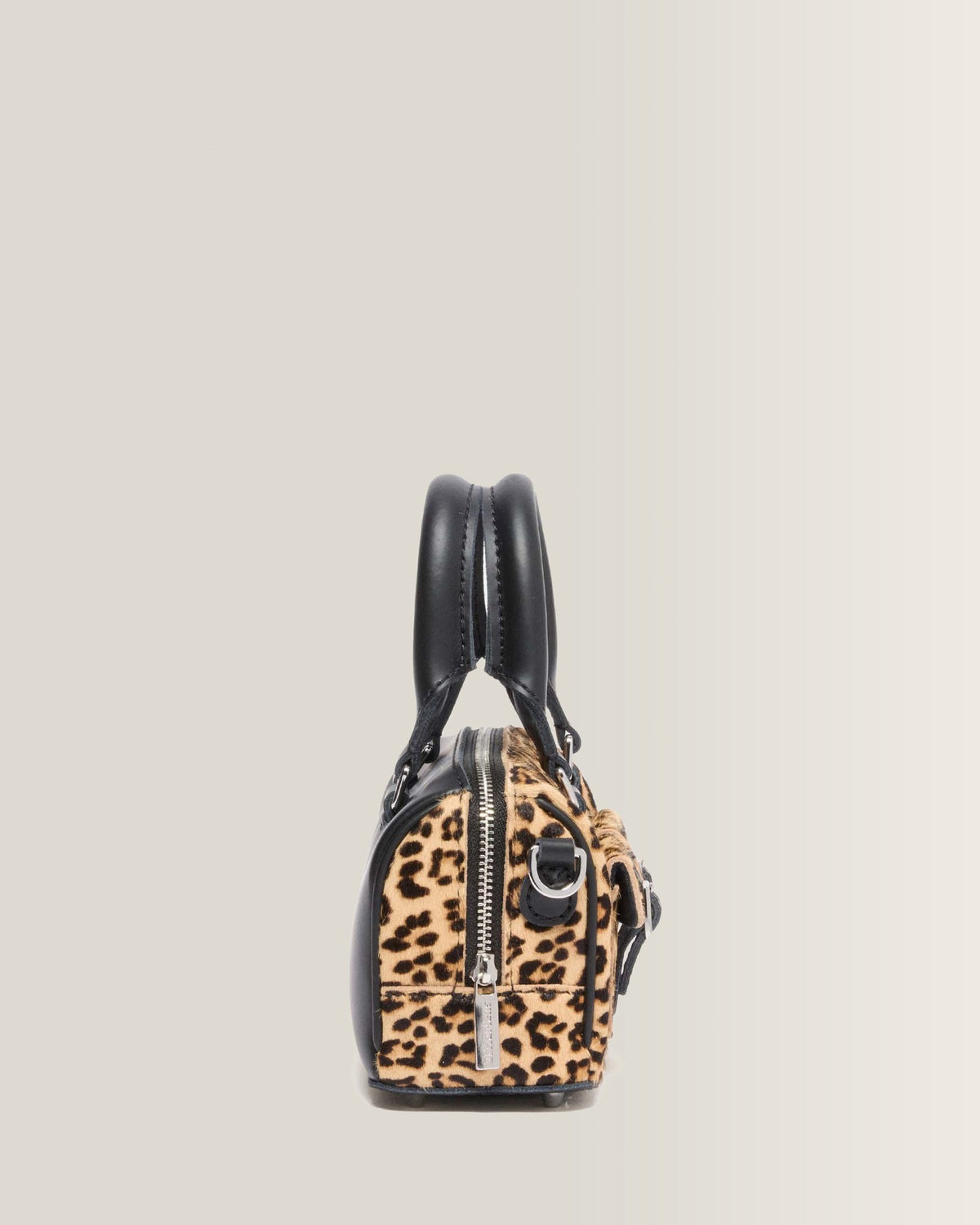 Mini Top Handle Leopard Print Bag - view 3