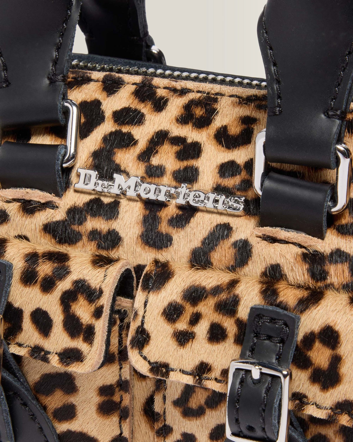 Mini Top Handle Leopard Print Bag - view 4
