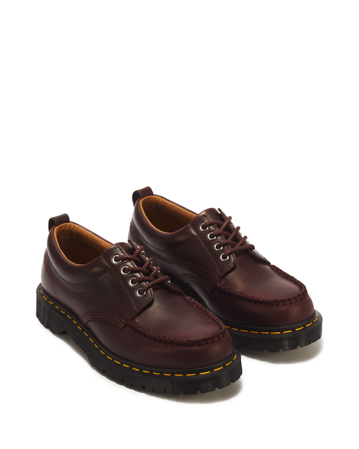 Lowell 4 Eye Mayhem Leather Moc Toe Shoes - view 5