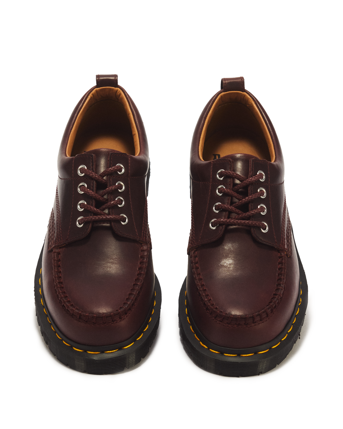 Lowell 4 Eye Mayhem Leather Moc Toe Shoes - view 4