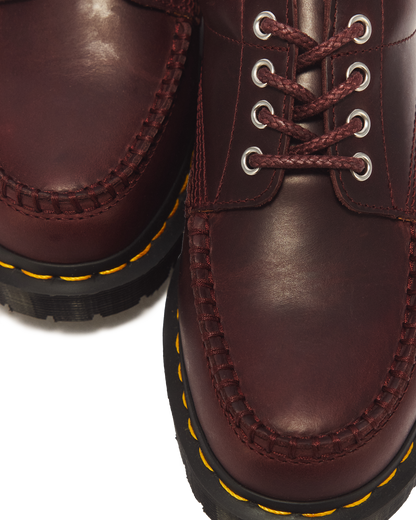 Lowell 4 Eye Mayhem Leather Moc Toe Shoes - view 8