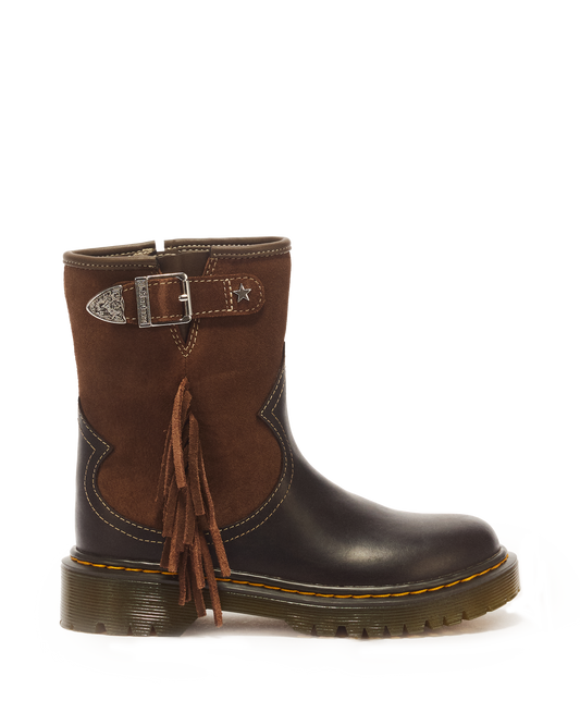Genaya Desert Rodeo Junior Leather & Suede Rigger Boots - view 1